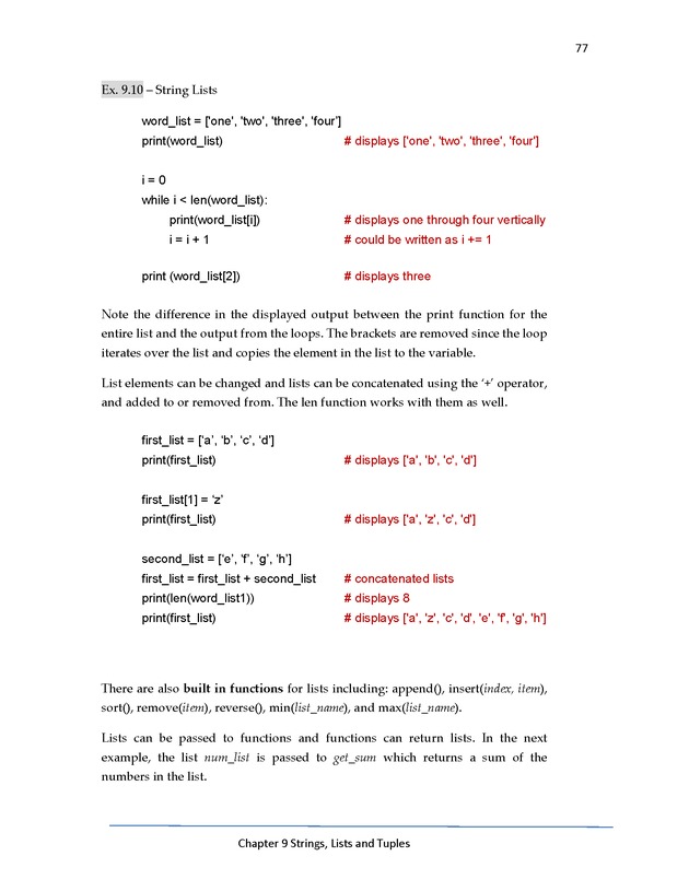 Python Programming: Basics to Advanced Concepts Advanced Programming Workshop - Page 77